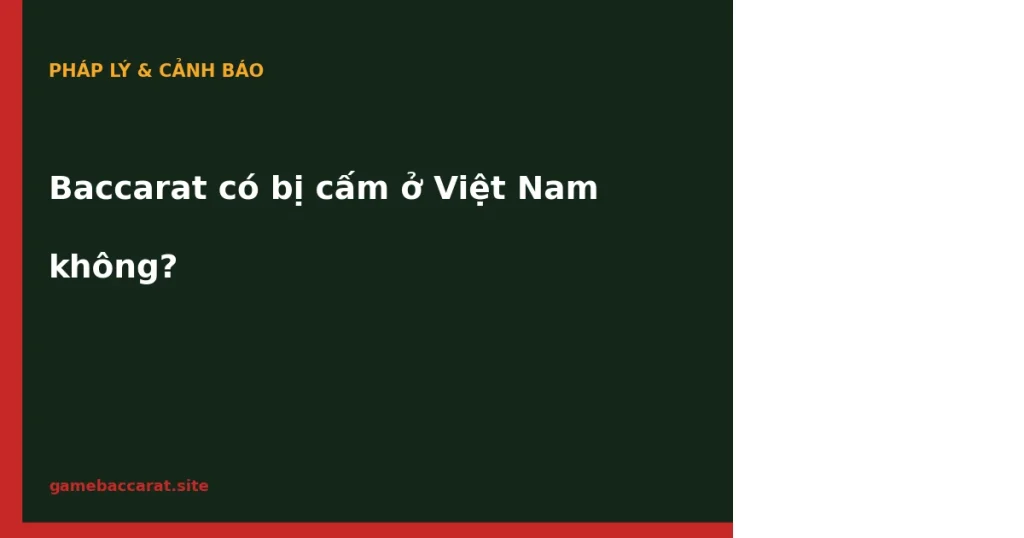 Baccarat có bị cấm ở Việt Nam không: Pháp lý rõ ràng 2026 1 Baccarat có bị cấm ở Việt Nam không