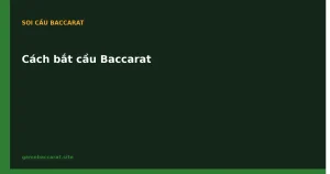 Cách bắt cầu Baccarat