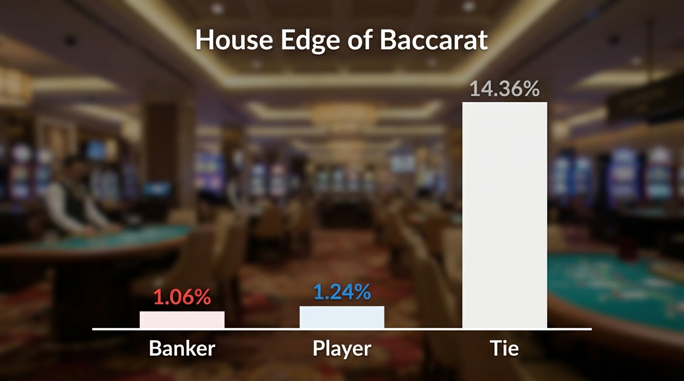 📷 Ảnh 3: Biểu đồ thanh so sánh house edge 3 loại cược baccarat 📷 Ảnh 3: Biểu đồ thanh so sánh house edge 3 loại cược baccarat